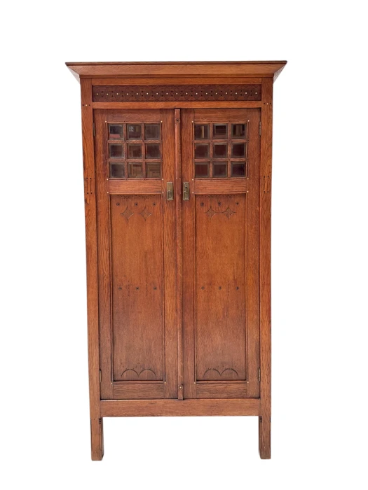 Arts & Crafts Armoire or Bookcase In the style of Architect Lauweriks, 1890s